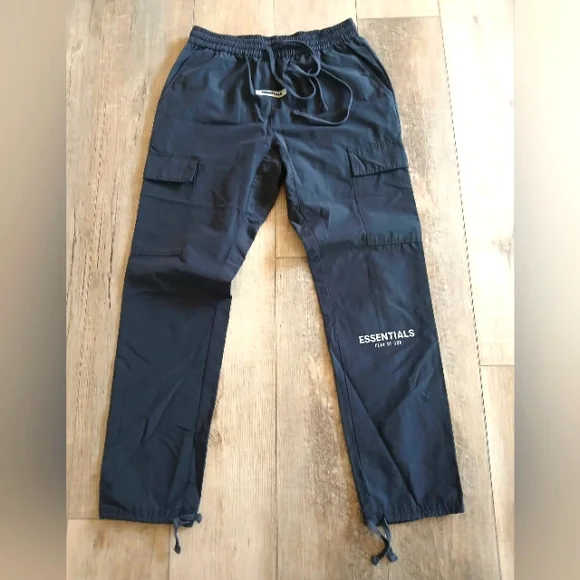Fear of God Essentials Black Cargo Pants